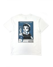 Weedstoned oversized triko - bílé