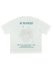 Depression triko - bílé