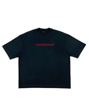 COLORBLOCK ADHD TEE - černé