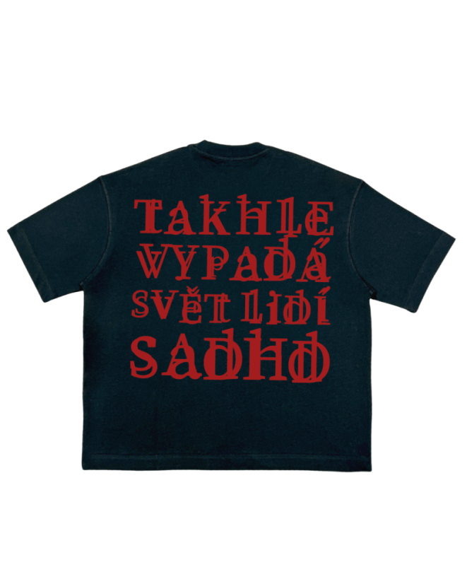 COLORBLOCK ADHD TEE - černé - Velikost: XXL