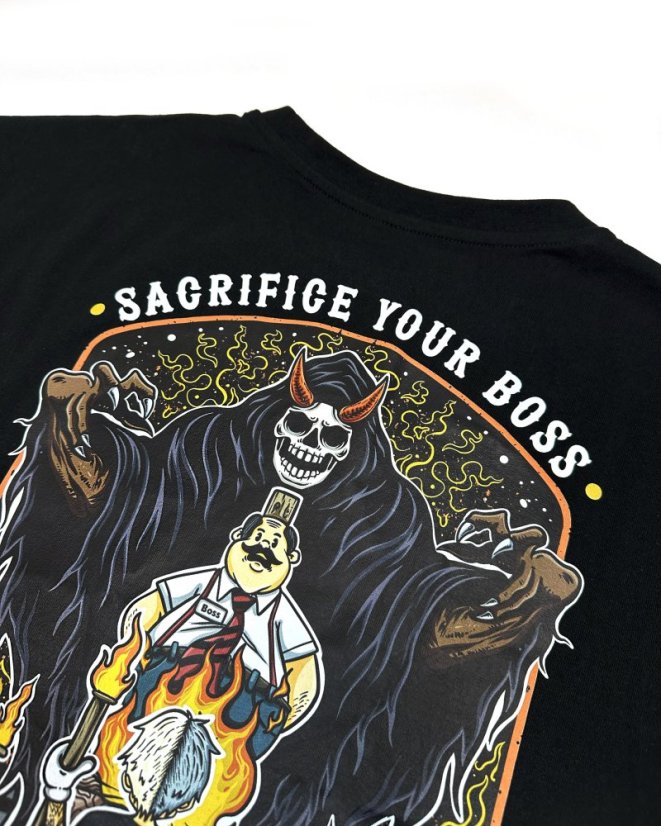 Sacrifice your boss oversized - Velikost: XS