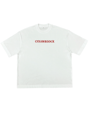 COLORBLOCK ADHD TEE - bílé